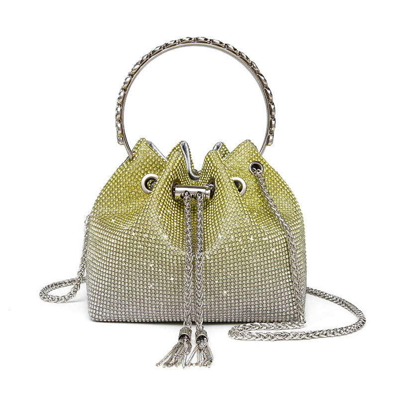 Dinner Fashion Chain Full Diamond Shoulder Messenger Bag