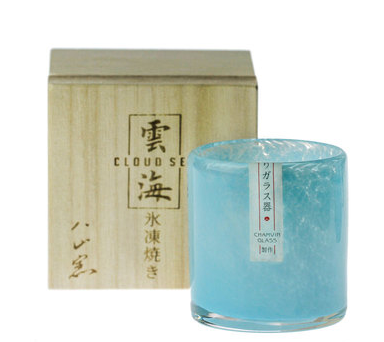 Jing Yun hand-made glass wine glass