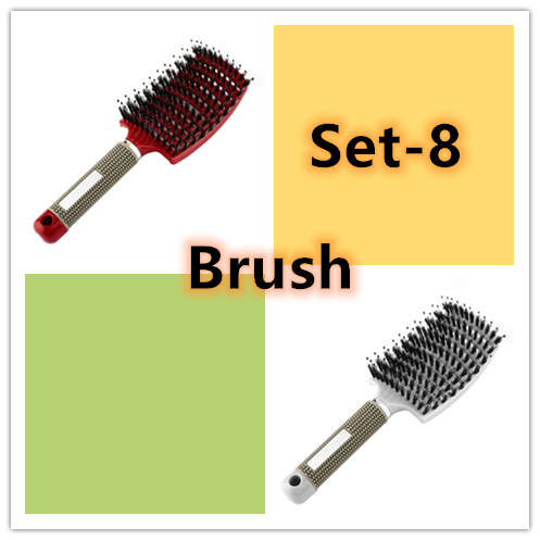 Hairbrush Anti Klit Brushy Haarborstel Women Detangler Hair Brush Bristle Nylon Scalp Massage Teaser Hair Brush Comb