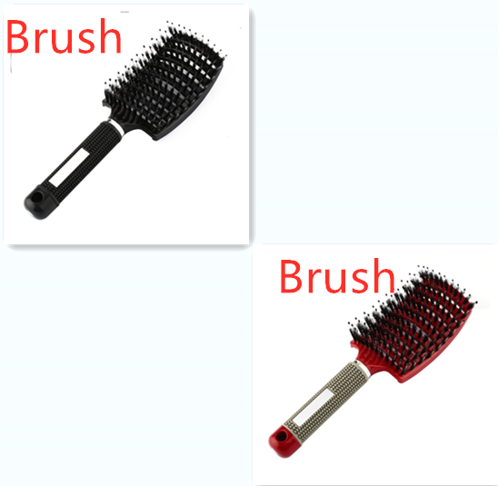 Hairbrush Anti Klit Brushy Haarborstel Women Detangler Hair Brush Bristle Nylon Scalp Massage Teaser Hair Brush Comb