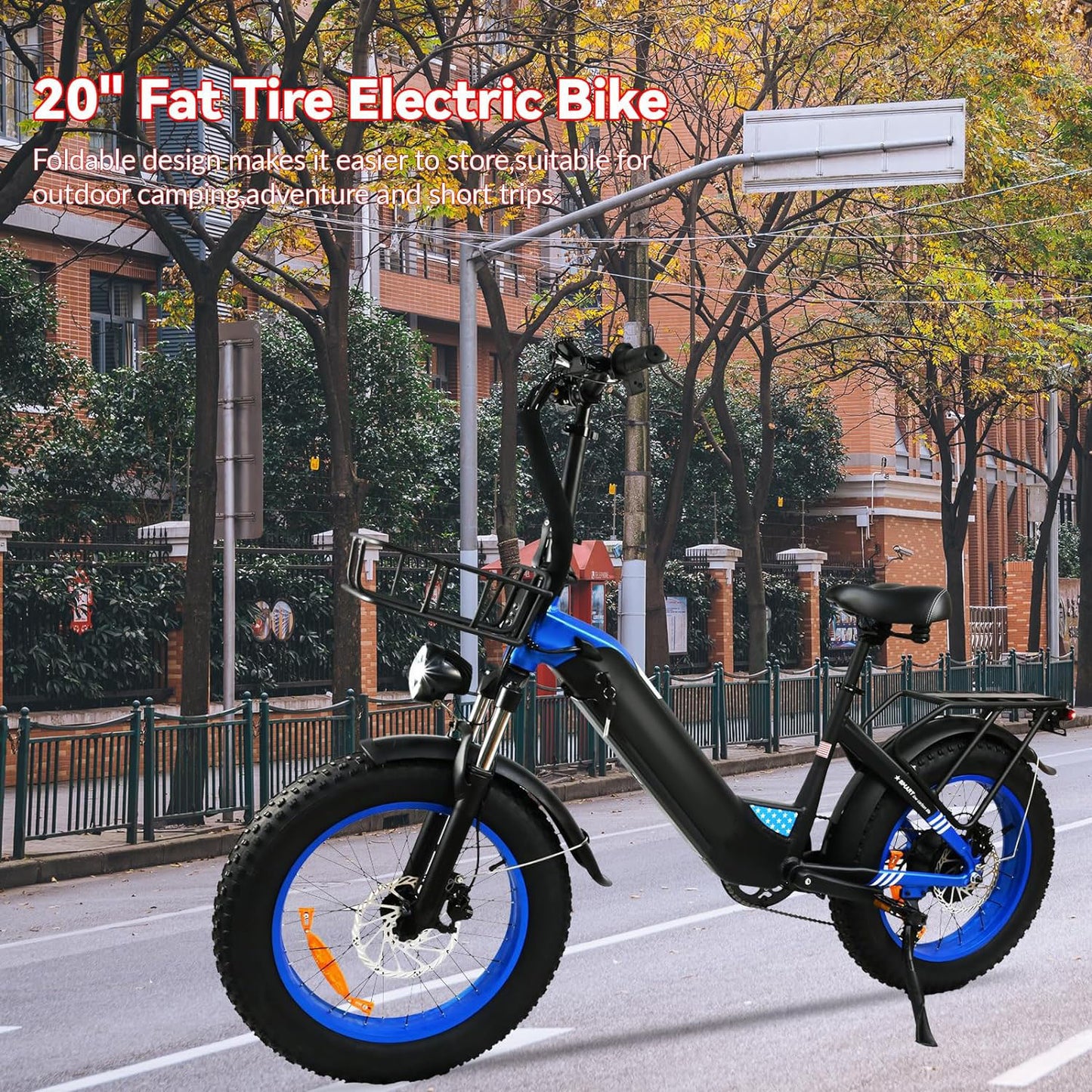 500W Motor Electric Bike For Adults, 20 X 4 Inches Fat Tire Bike, 7 Speed 48V 25MPH Removable Battery Mountain E-Bike