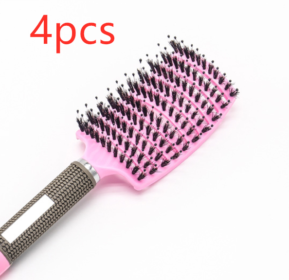 Hairbrush Anti Klit Brushy Haarborstel Women Detangler Hair Brush Bristle Nylon Scalp Massage Teaser Hair Brush Comb