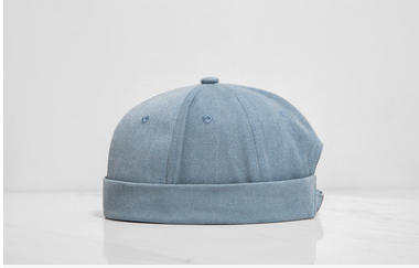 Mustard men's clothing | new tide Chinese style pure color casual wild men and women couple models dome short cap hat