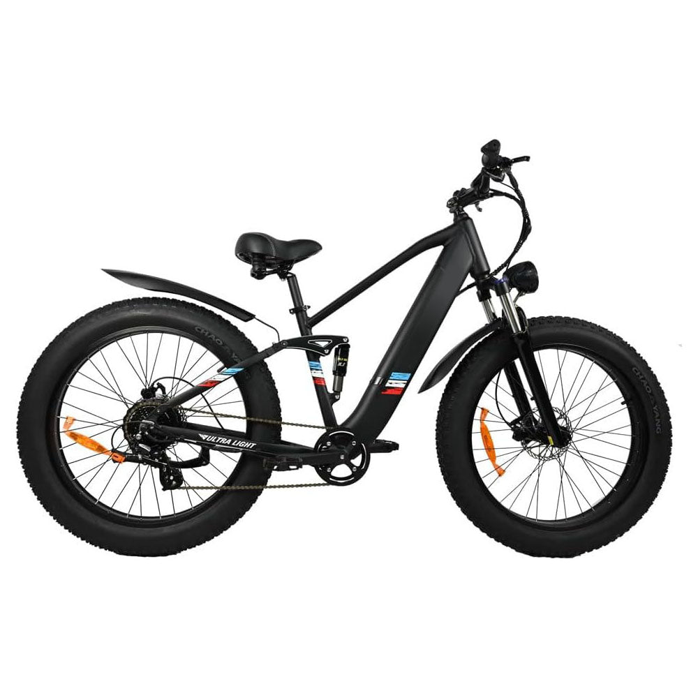 500W Motor Electric Bike For Adults - 25MPH Speed Removable Battery 48V 12AH, 26 Inches Fat-Tire Electric Bicycle