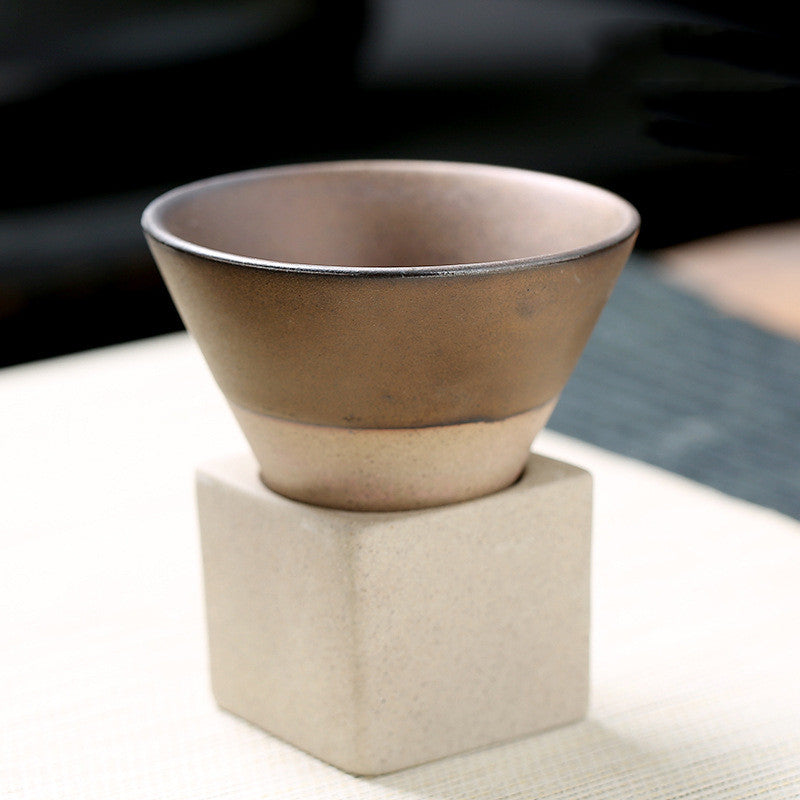 Retro Tea Cup Japanese Coarse Pottery