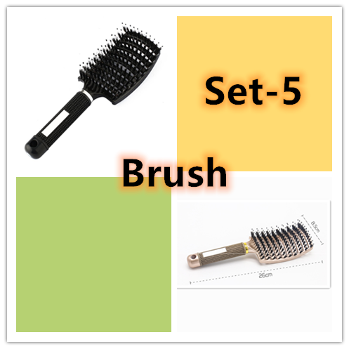Hairbrush Anti Klit Brushy Haarborstel Women Detangler Hair Brush Bristle Nylon Scalp Massage Teaser Hair Brush Comb