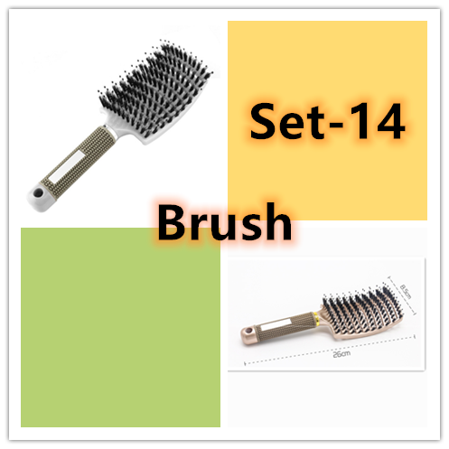 Hairbrush Anti Klit Brushy Haarborstel Women Detangler Hair Brush Bristle Nylon Scalp Massage Teaser Hair Brush Comb