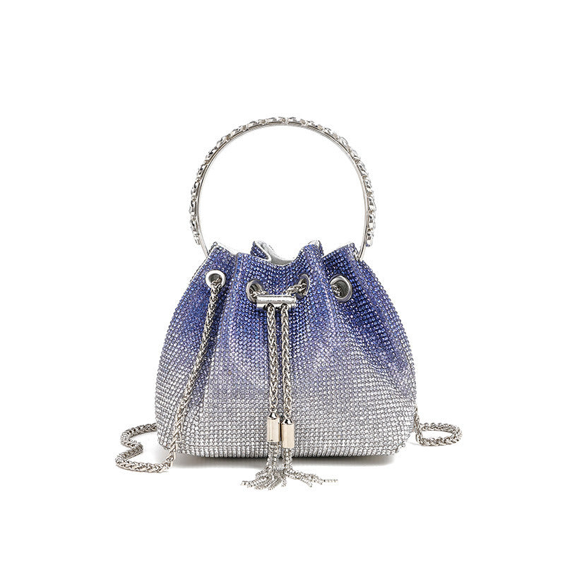 Dinner Fashion Chain Full Diamond Shoulder Messenger Bag