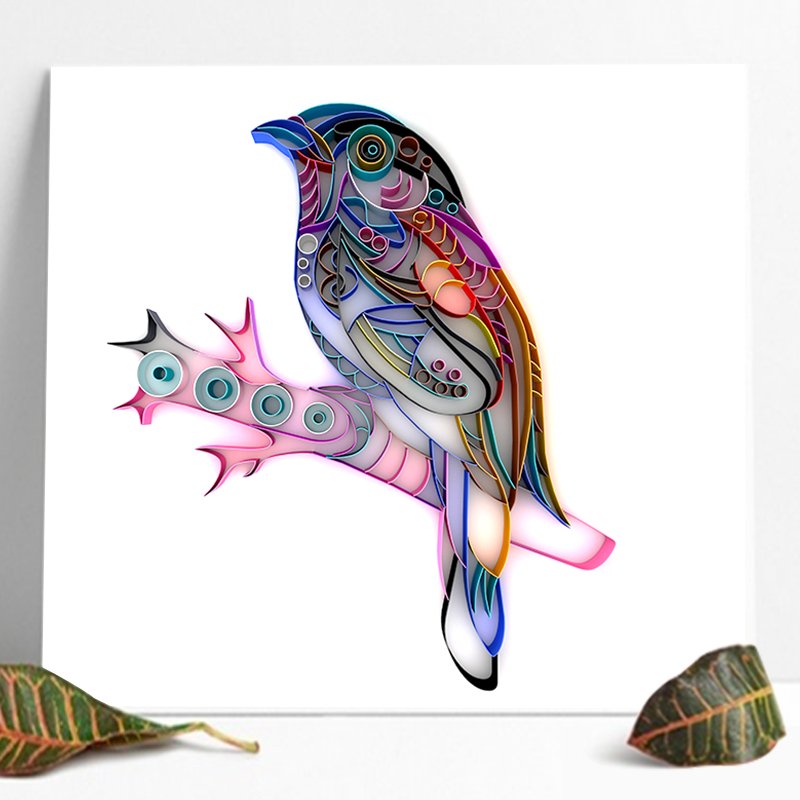 Quilted Paper Painting Material Package Slot Series Illustration Creative Handmade Set