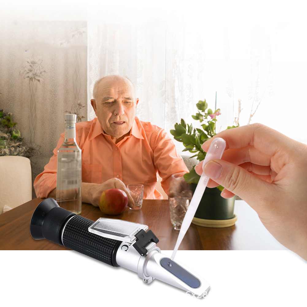 Handheld Refraction Instrument Liquor Alcohol Concentration Detector