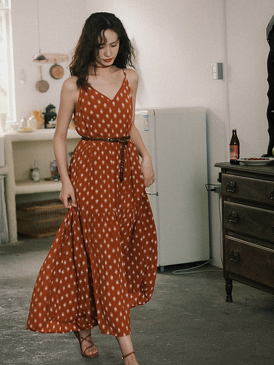 Simian Style Suspender Dress With Back For Women