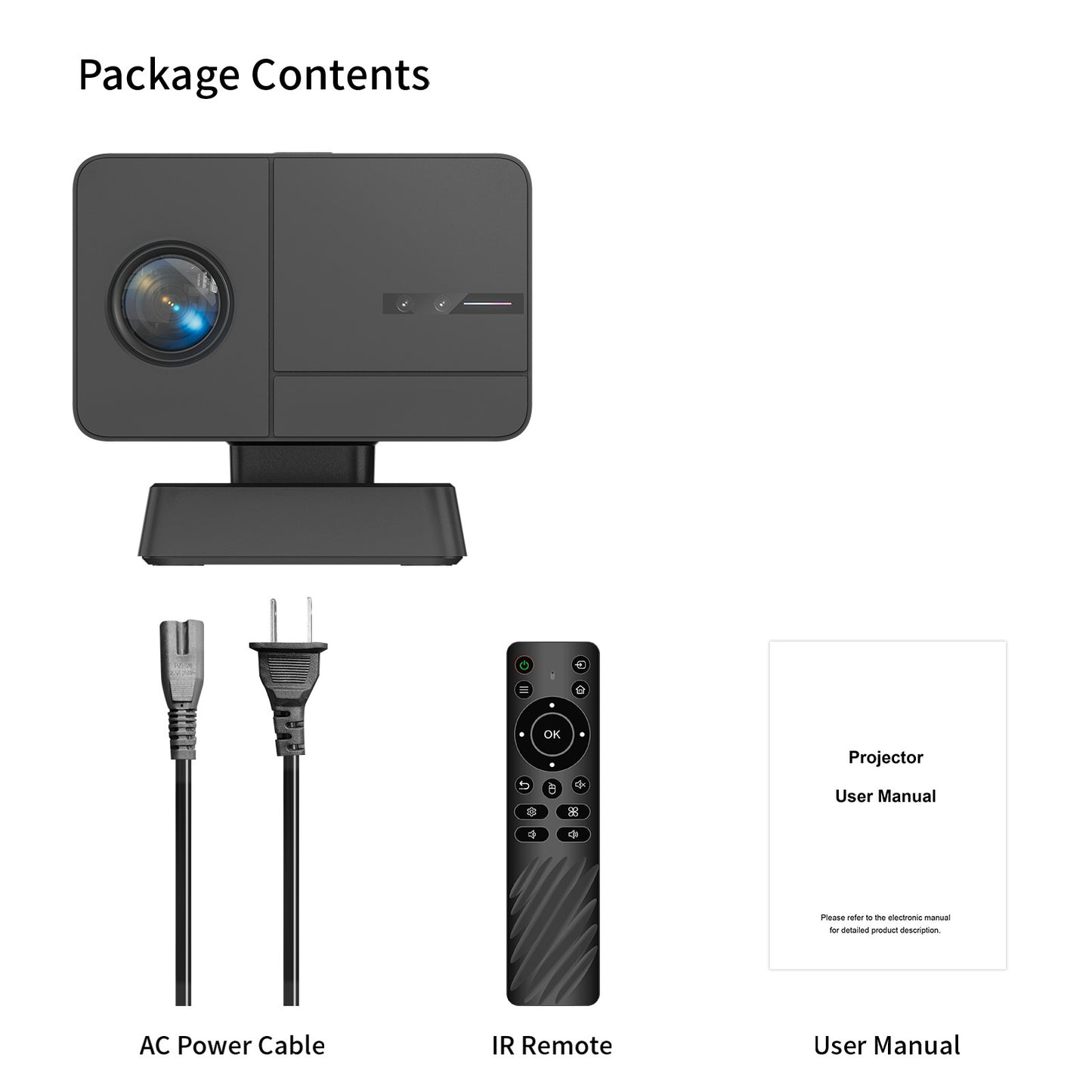 HD Blue Light Auto Focus Home Living Room Projector