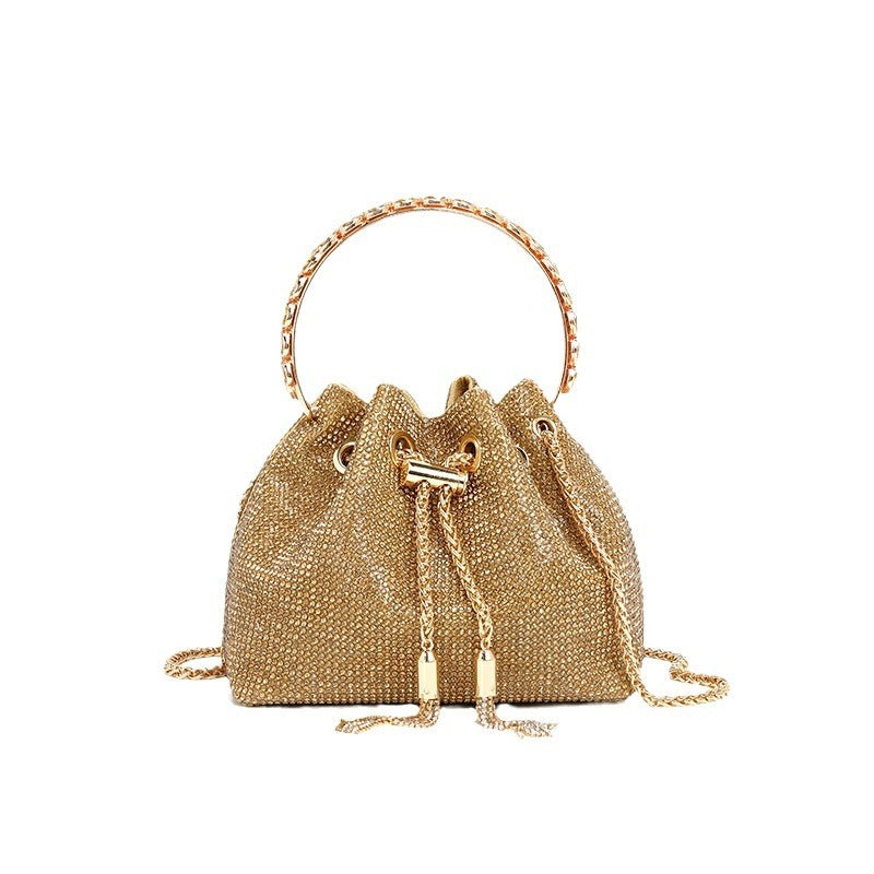 Dinner Fashion Chain Full Diamond Shoulder Messenger Bag