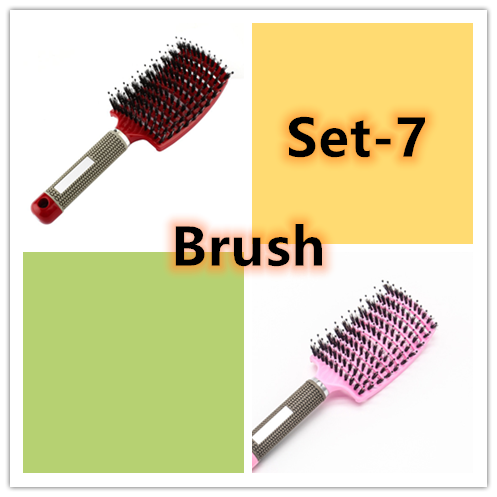 Hairbrush Anti Klit Brushy Haarborstel Women Detangler Hair Brush Bristle Nylon Scalp Massage Teaser Hair Brush Comb