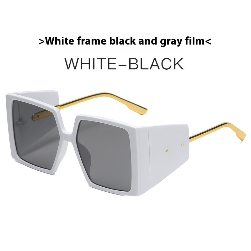 New Large Square Frame Sunglasses
