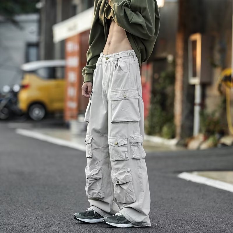New High Street Vintage Mechanical Style Workwear Casual Trousers