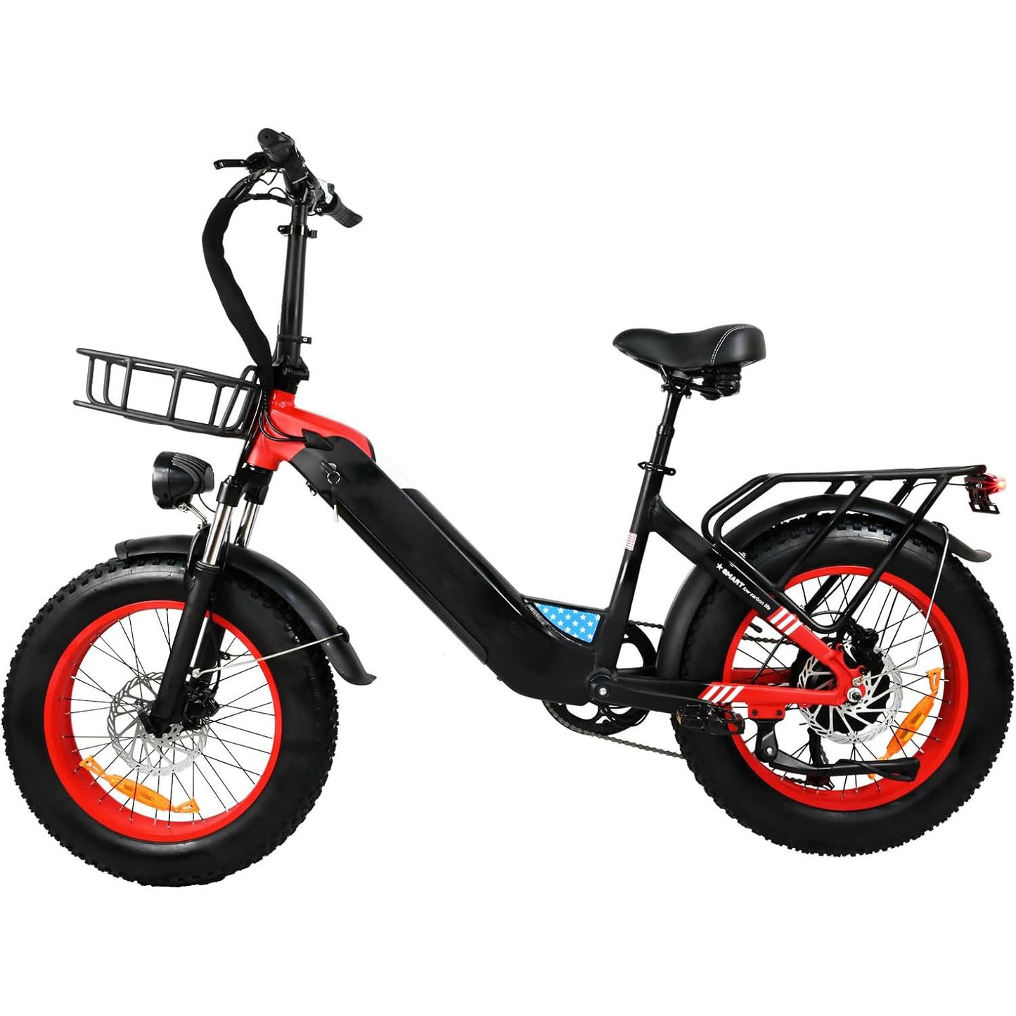 500W Motor Electric Bike For Adults, 20 X 4 Inches Fat Tire Bike, 7 Speed 48V 25MPH Removable Battery Mountain E-Bike
