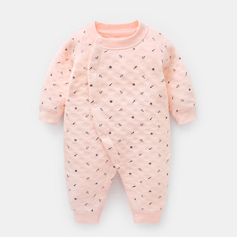 Baby Warm Quilted One Piece Clothes For Men