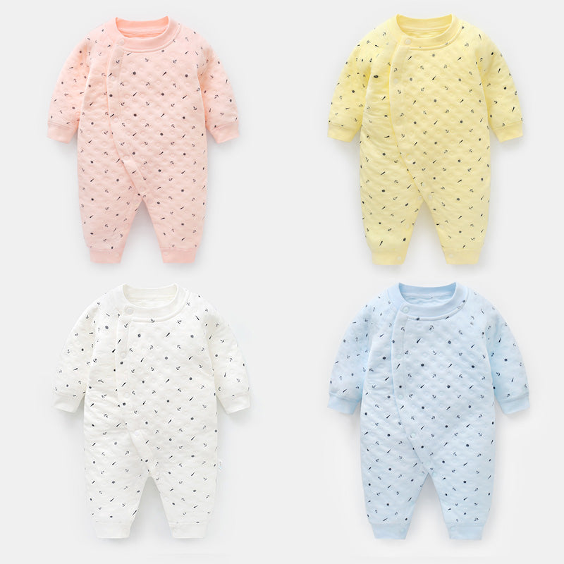 Baby Warm Quilted One Piece Clothes For Men