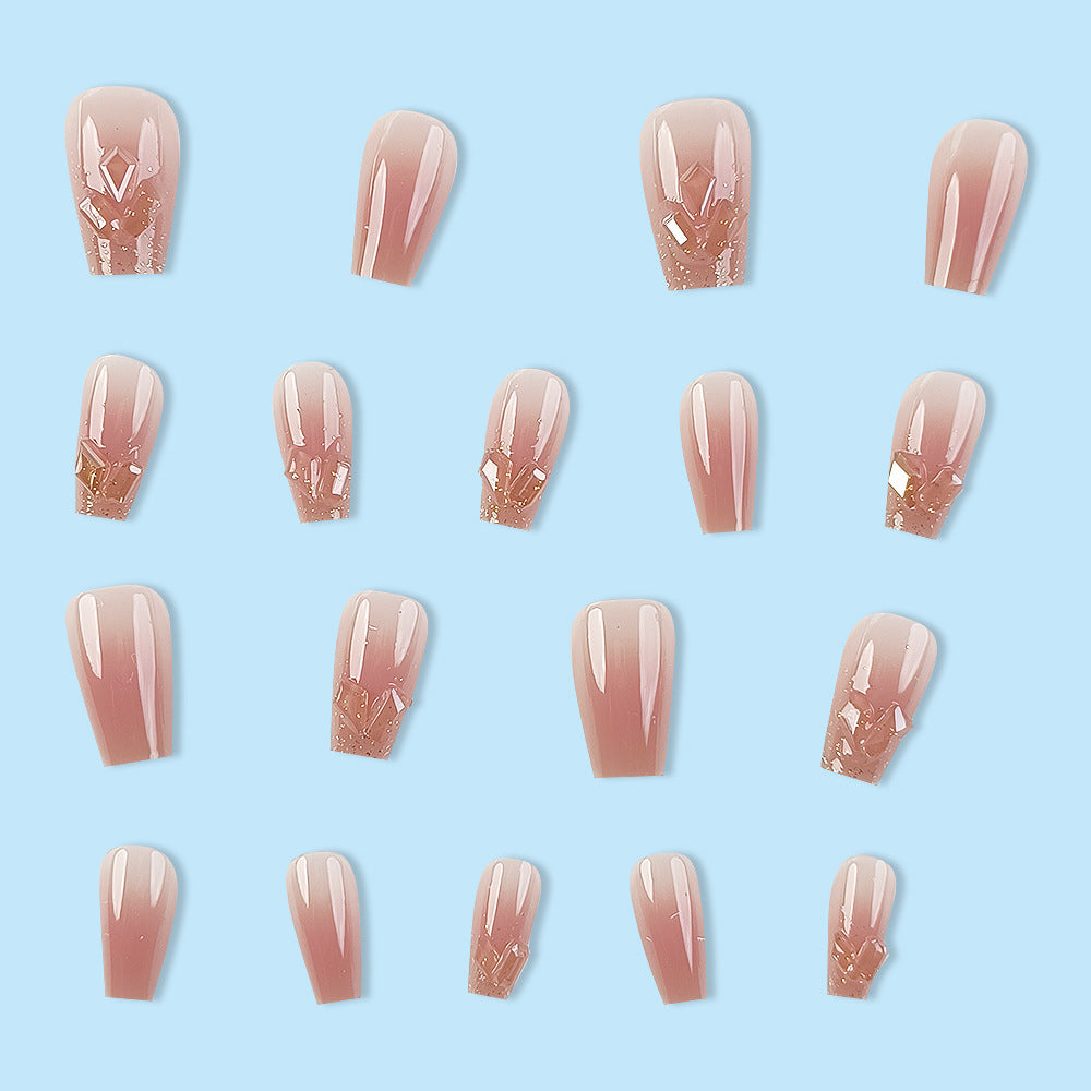 Handmade Wear Armor Wholesale Champagne Night Nail Tips