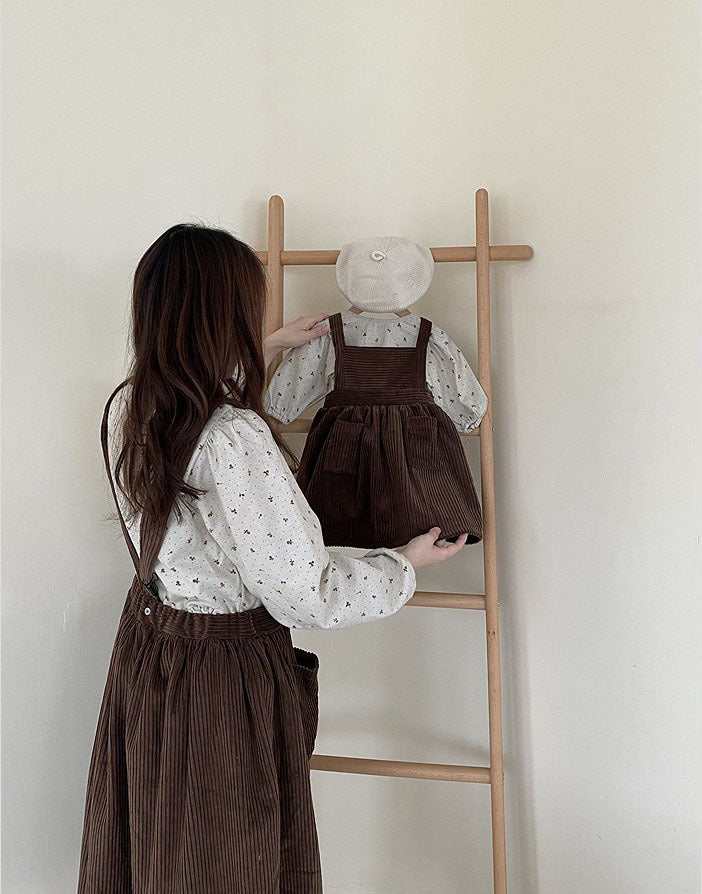 Corduroy Dress Baby Girl Mori Artistic Vest Dress
