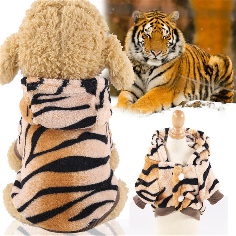 Coral Fleece Dog Clothes Dinosaur Transformed Into Pet Clothes