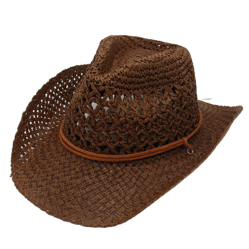 Denim Beach Hat Straw Hat Ethnic Style Hat