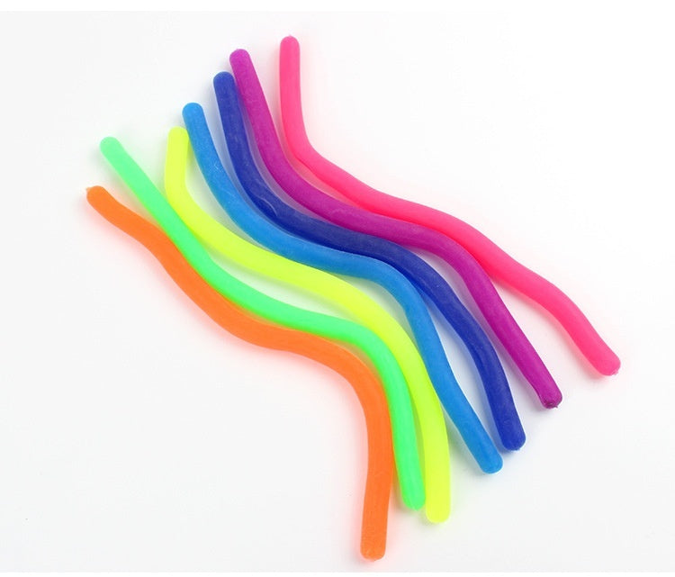 Stretch Decompression Tension Noodle Rope Whole Person Vent Toy Lala Soft Rubber Rope Elastic String
