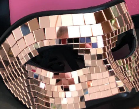 Fancy Dress Ball Mirror Mask Disco Costume Mask