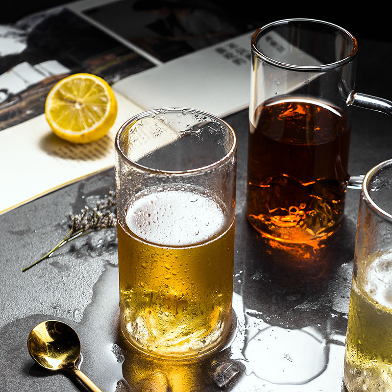 Heat resistant high borosilicate glass cup