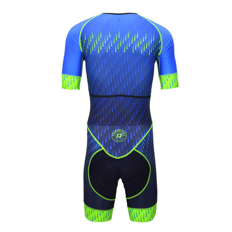 Slim racing bike short-sleeved jumpsuit