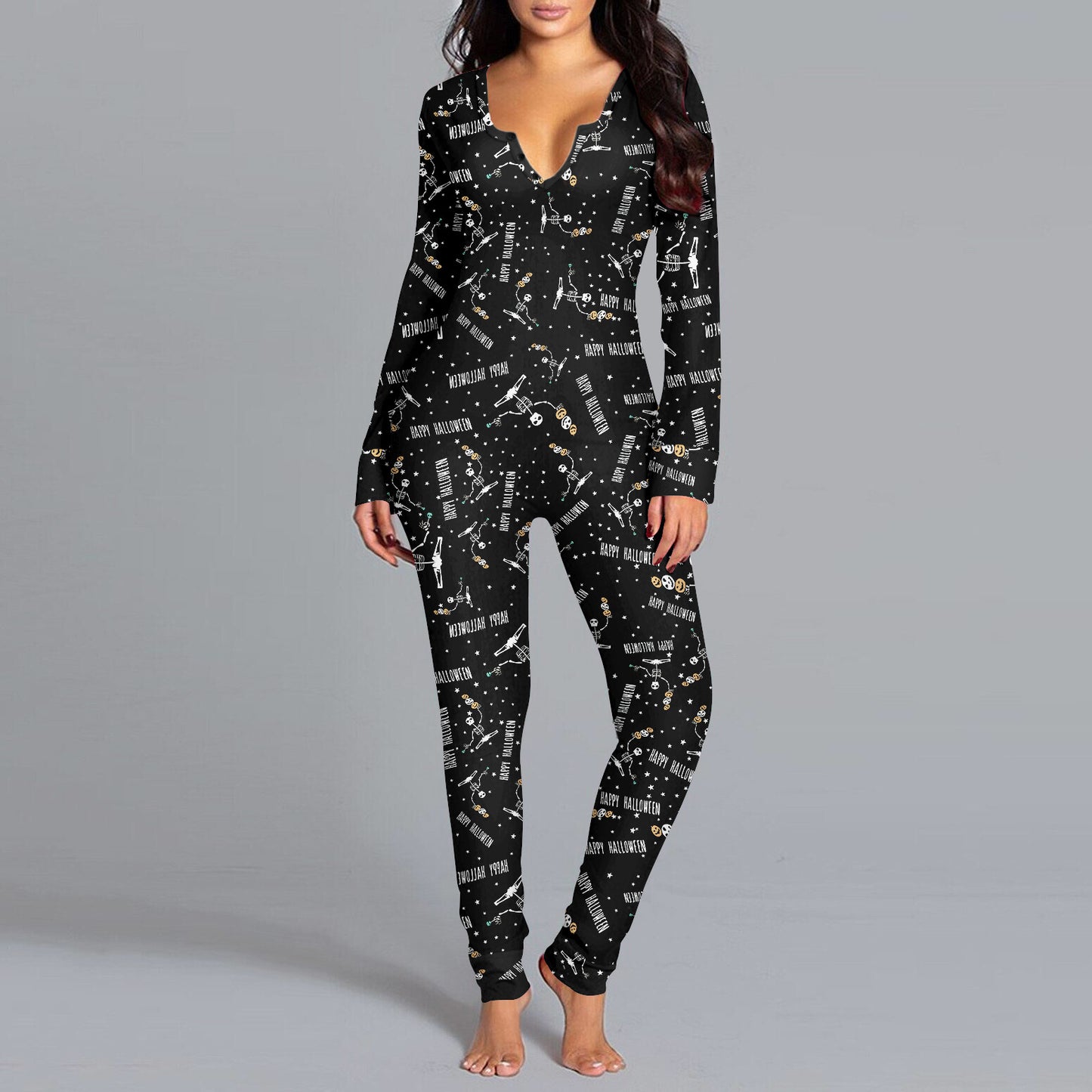 Women's Fashion Casual Digital Printing Jumpsuit