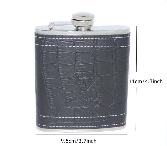 Wine Set Outdoor Travel Exquisite Metal Liquor Bottle