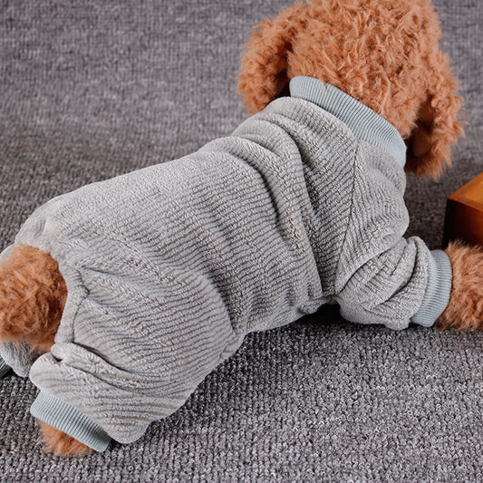 Casual Home Clothes Dog Clothes Four-legged Clothes Solid Color Clothes