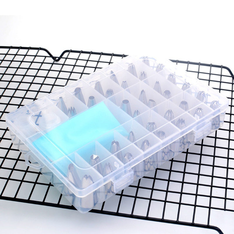 The Manufacturer Produces 36-Head Box Mounting Nozzle, Stainless Steel Mounting Nozzle, 12-Inch Silicone Mounting Bag, Baking Tools