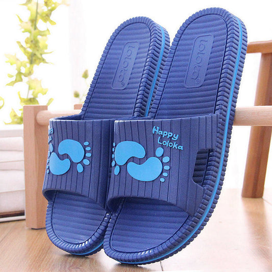 Lulujia Sandals And Slippers Men'S Summer Home Bath Soft-Soled Slippers Women'S Indoor Slippers Large Size Shoes Men
