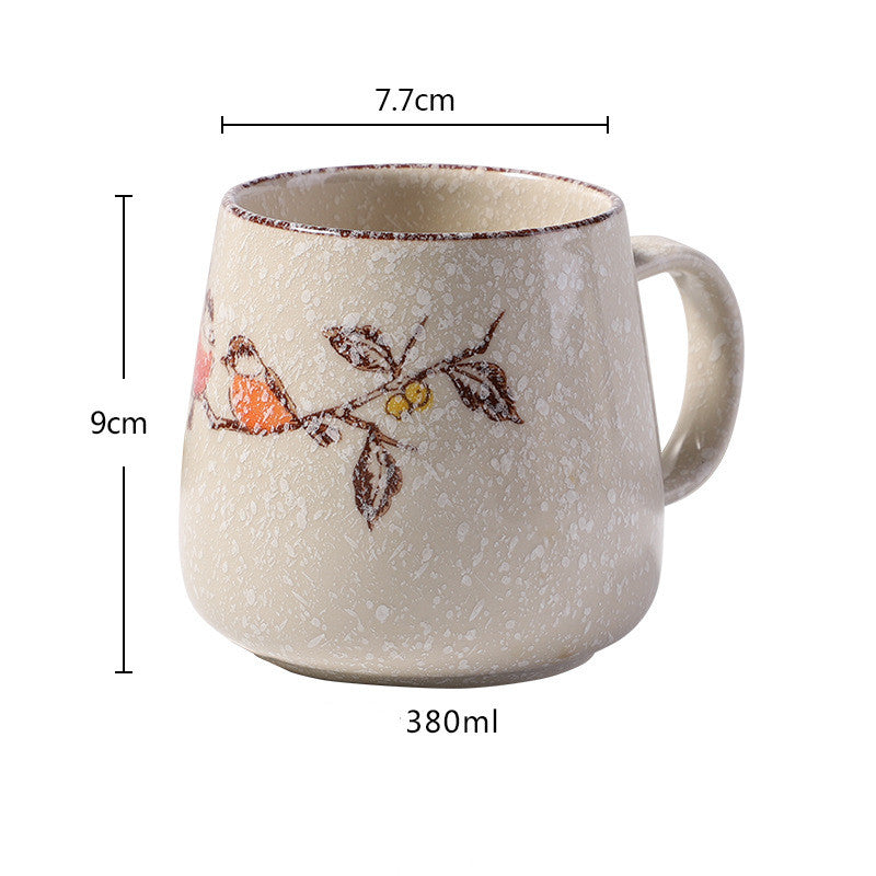Underglaze Ceramic Mug Creative Hand-Painted Office Breakfast Milk Coffee Black Tea Water Cup