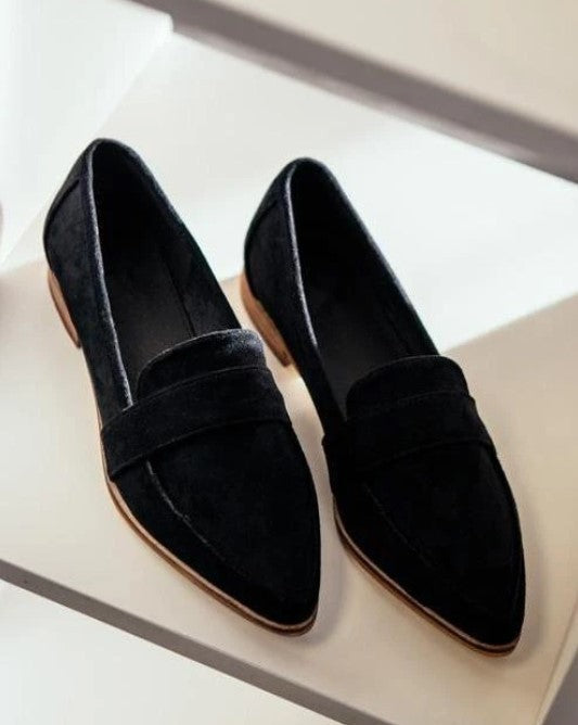 Thick Heel Women's Shoes Mid Heel Single Shoes Casual Pointed Toe