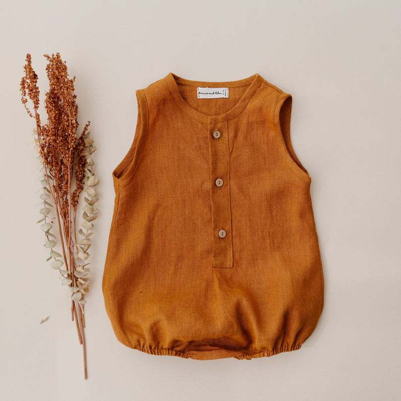 Baby'S Climbing Suit, Newborn'S Clothes, Baby'S Clothes, Cotton Hemp Kha Clothes, Boys' One-Piece Clothes