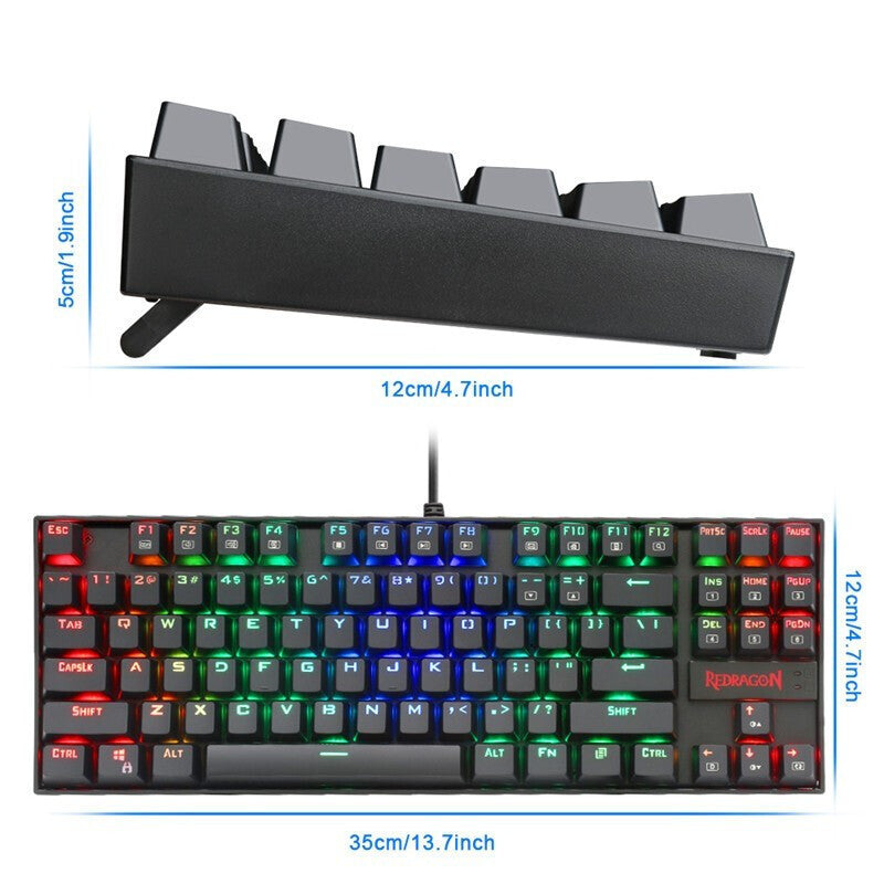 E-Sports Game 87-Key Mechanical Keyboard Green Axis