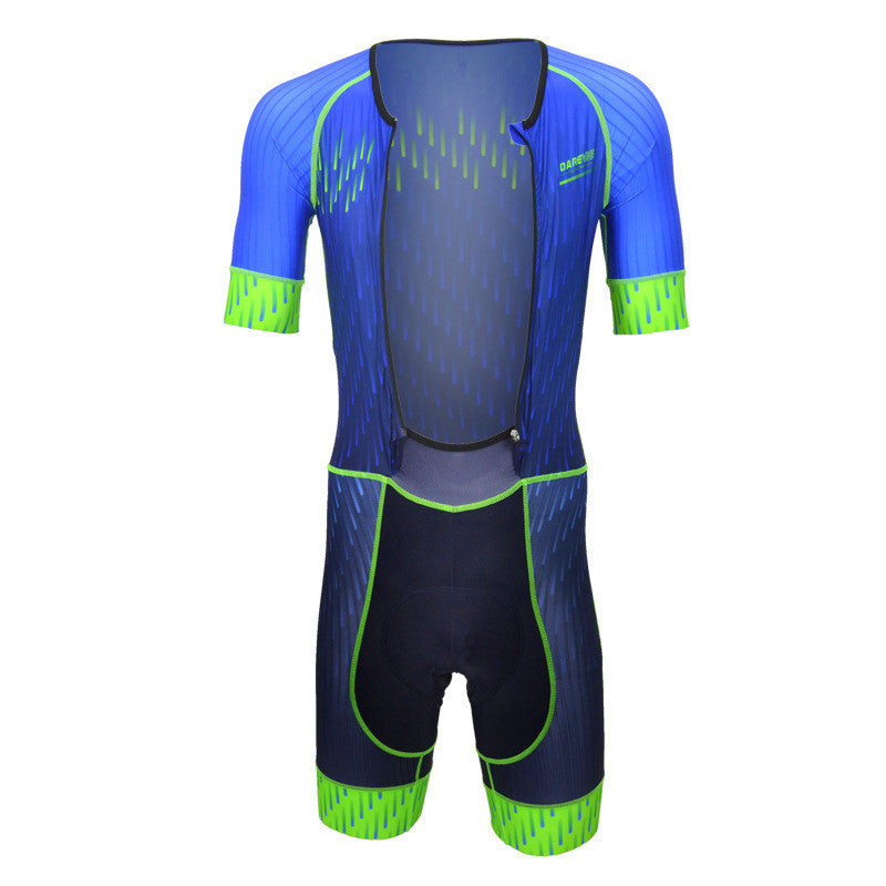 Slim racing bike short-sleeved jumpsuit