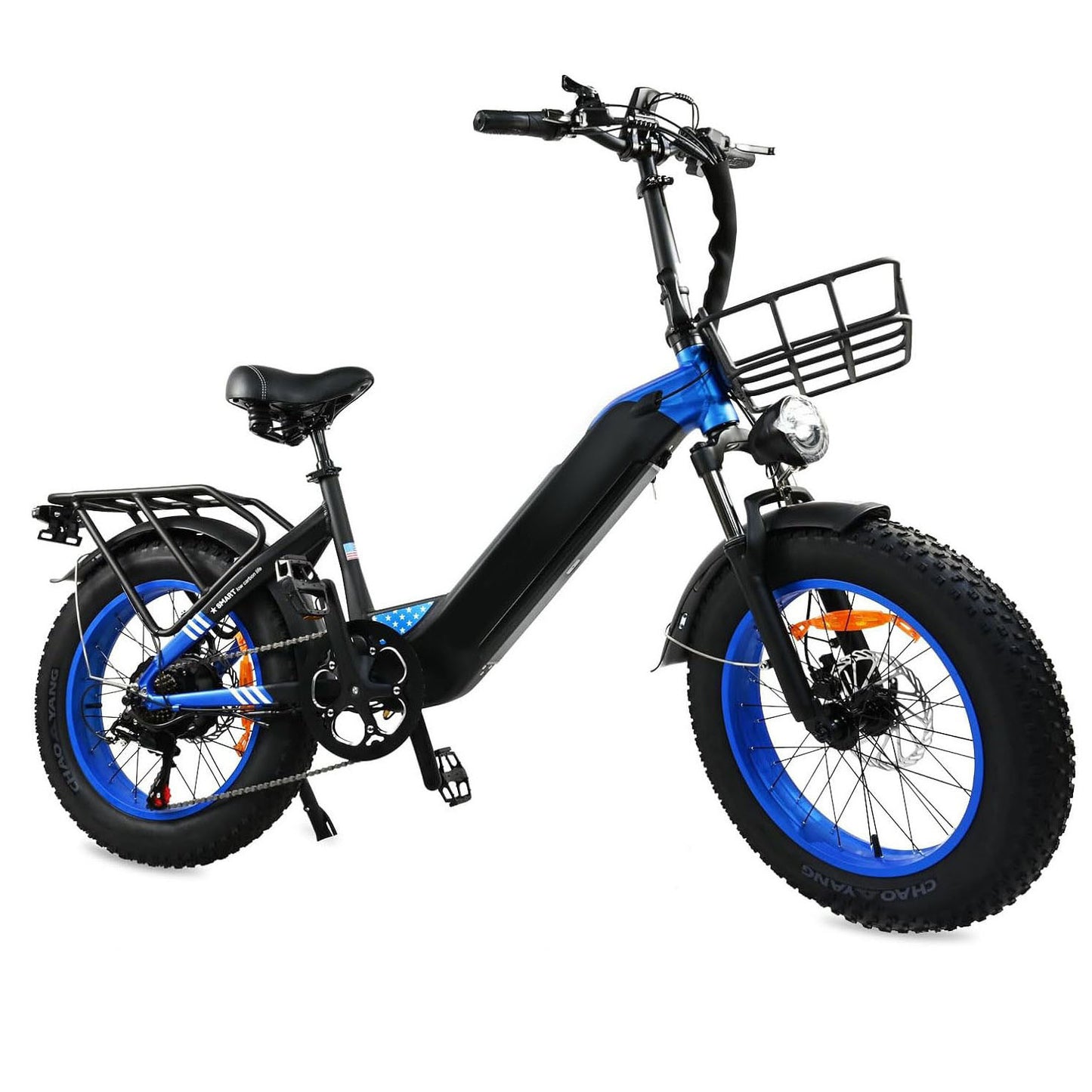 500W Motor Electric Bike For Adults, 20 X 4 Inches Fat Tire Bike,  7 Speed 48V 25MPH Removable Battery Mountain E-Bike