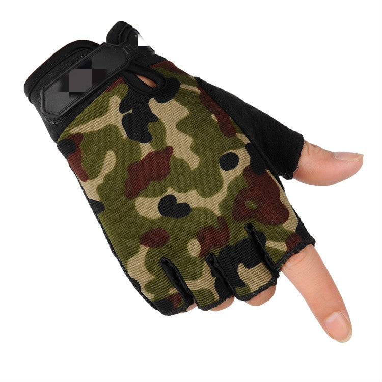 Tactical Half Finger Gloves Army Fan Outdoor