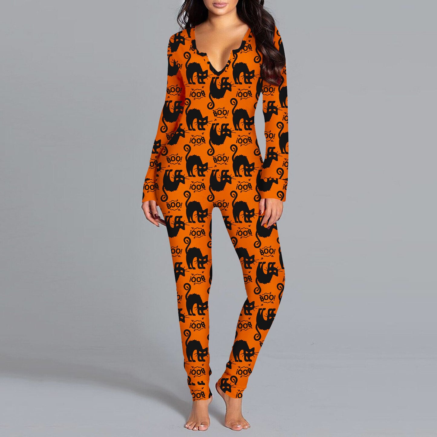 Women's Fashion Casual Digital Printing Jumpsuit