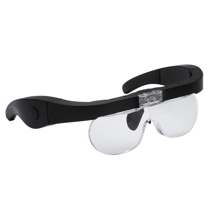 LED glasses magnifier