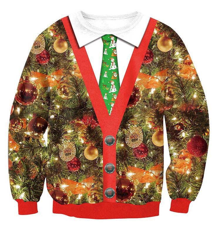Men's Fashion Casual 3d Printed Crew Neck Sweatshirt