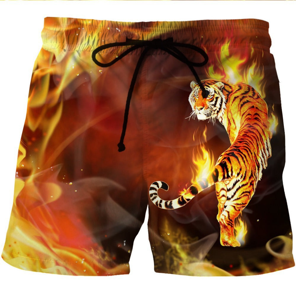 3D Digital Printing Plus Size Shorts Men