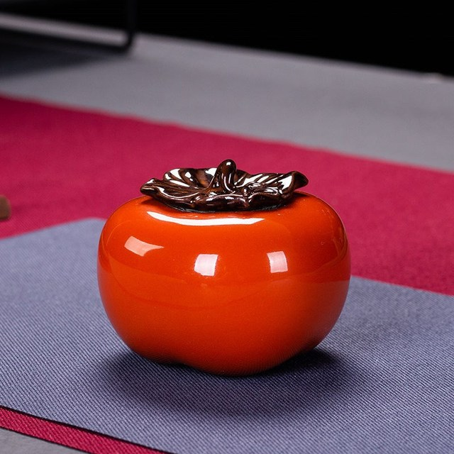 Jingdezhen ceramic persimmon tea pot