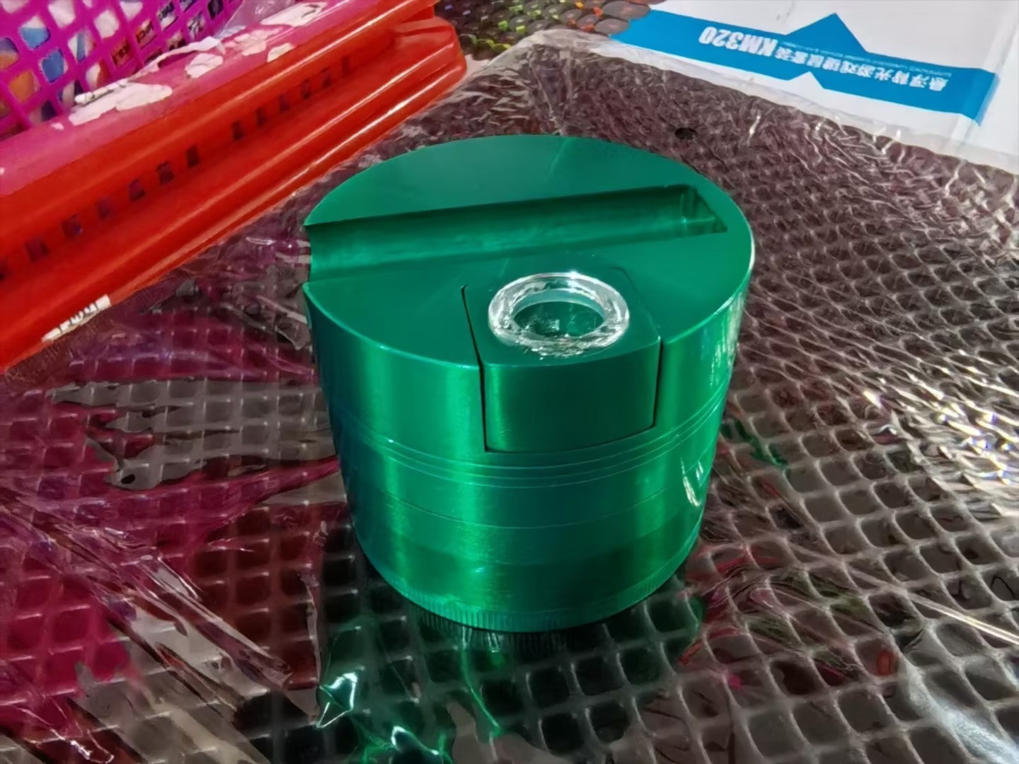 Five-layer 75mm Zinc Alloy Tobacco Grinder Herbs Grinders Mill Pepper Pot Spice Dry Herb Crusher Tool For Smoking