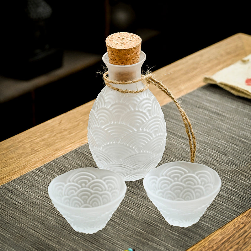 Set Of Bayberry Liquor Dispenser Glass Wine